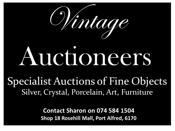 VINTAGE AUCTIONEERS - MONDAY 30 DECEMBER 2024